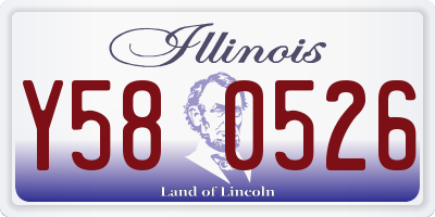IL license plate Y580526