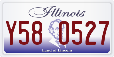 IL license plate Y580527