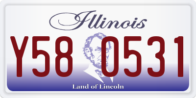 IL license plate Y580531