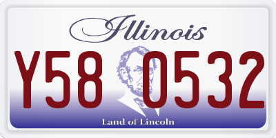 IL license plate Y580532