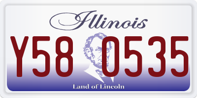 IL license plate Y580535