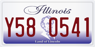 IL license plate Y580541