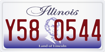 IL license plate Y580544