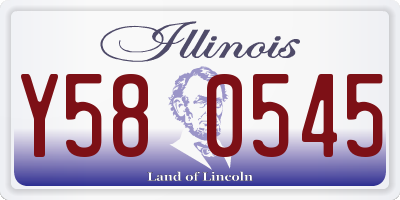 IL license plate Y580545