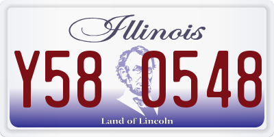 IL license plate Y580548