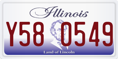 IL license plate Y580549