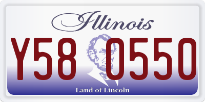 IL license plate Y580550