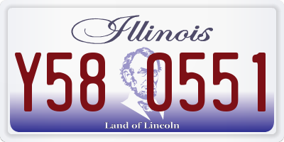 IL license plate Y580551