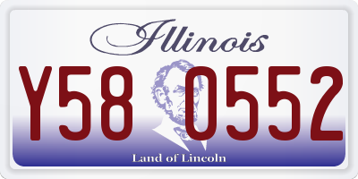IL license plate Y580552