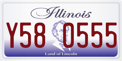 IL license plate Y580555