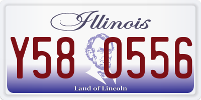 IL license plate Y580556
