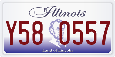 IL license plate Y580557