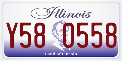 IL license plate Y580558