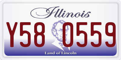 IL license plate Y580559