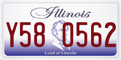 IL license plate Y580562