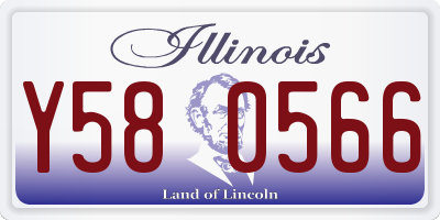 IL license plate Y580566