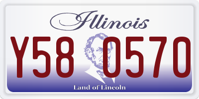 IL license plate Y580570