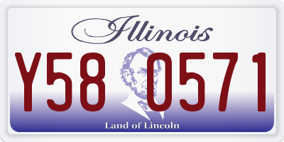 IL license plate Y580571