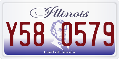 IL license plate Y580579