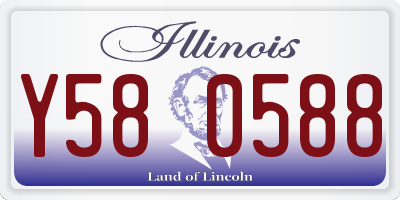 IL license plate Y580588