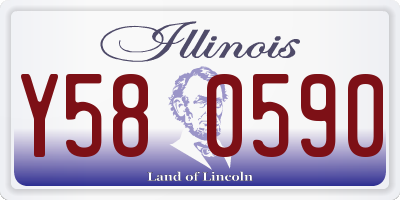 IL license plate Y580590