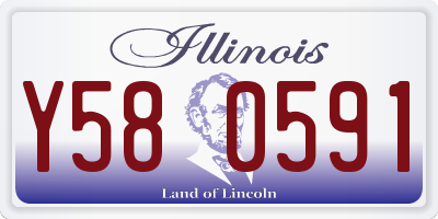 IL license plate Y580591
