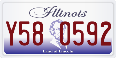 IL license plate Y580592