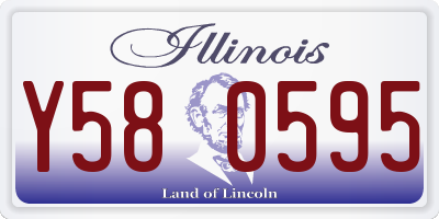 IL license plate Y580595