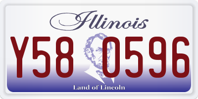 IL license plate Y580596