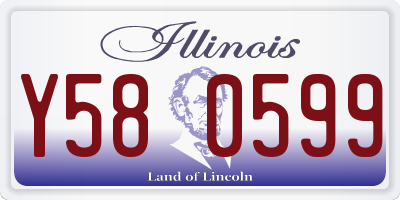IL license plate Y580599