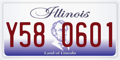 IL license plate Y580601