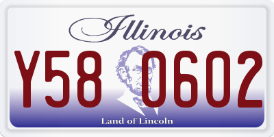 IL license plate Y580602