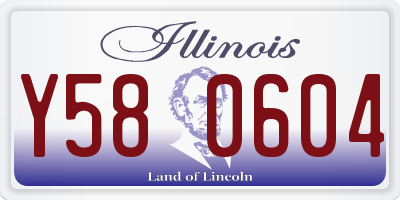 IL license plate Y580604