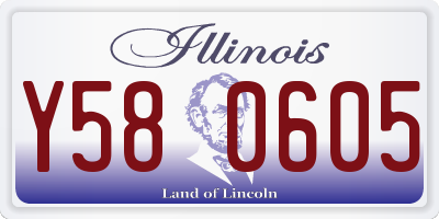 IL license plate Y580605