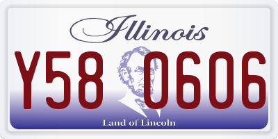 IL license plate Y580606