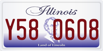 IL license plate Y580608