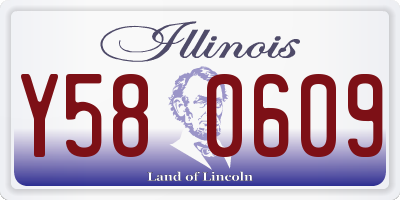 IL license plate Y580609