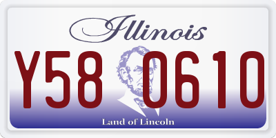 IL license plate Y580610