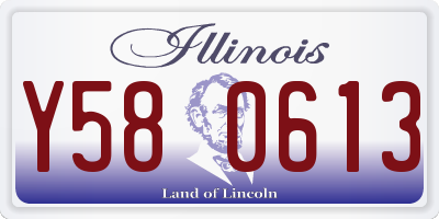 IL license plate Y580613