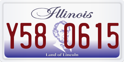 IL license plate Y580615