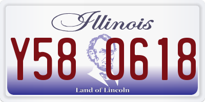 IL license plate Y580618