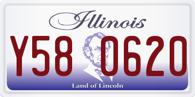 IL license plate Y580620