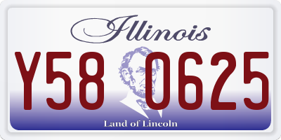 IL license plate Y580625