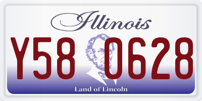 IL license plate Y580628