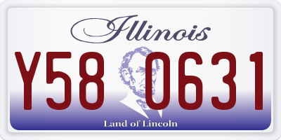 IL license plate Y580631
