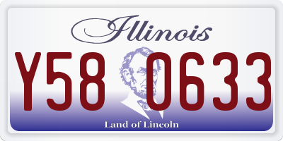 IL license plate Y580633