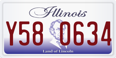 IL license plate Y580634