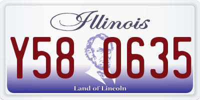 IL license plate Y580635