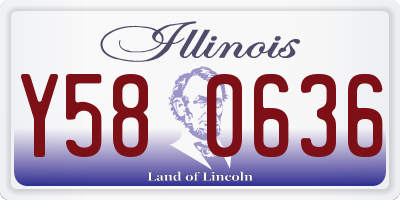 IL license plate Y580636