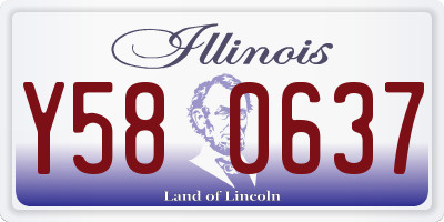 IL license plate Y580637